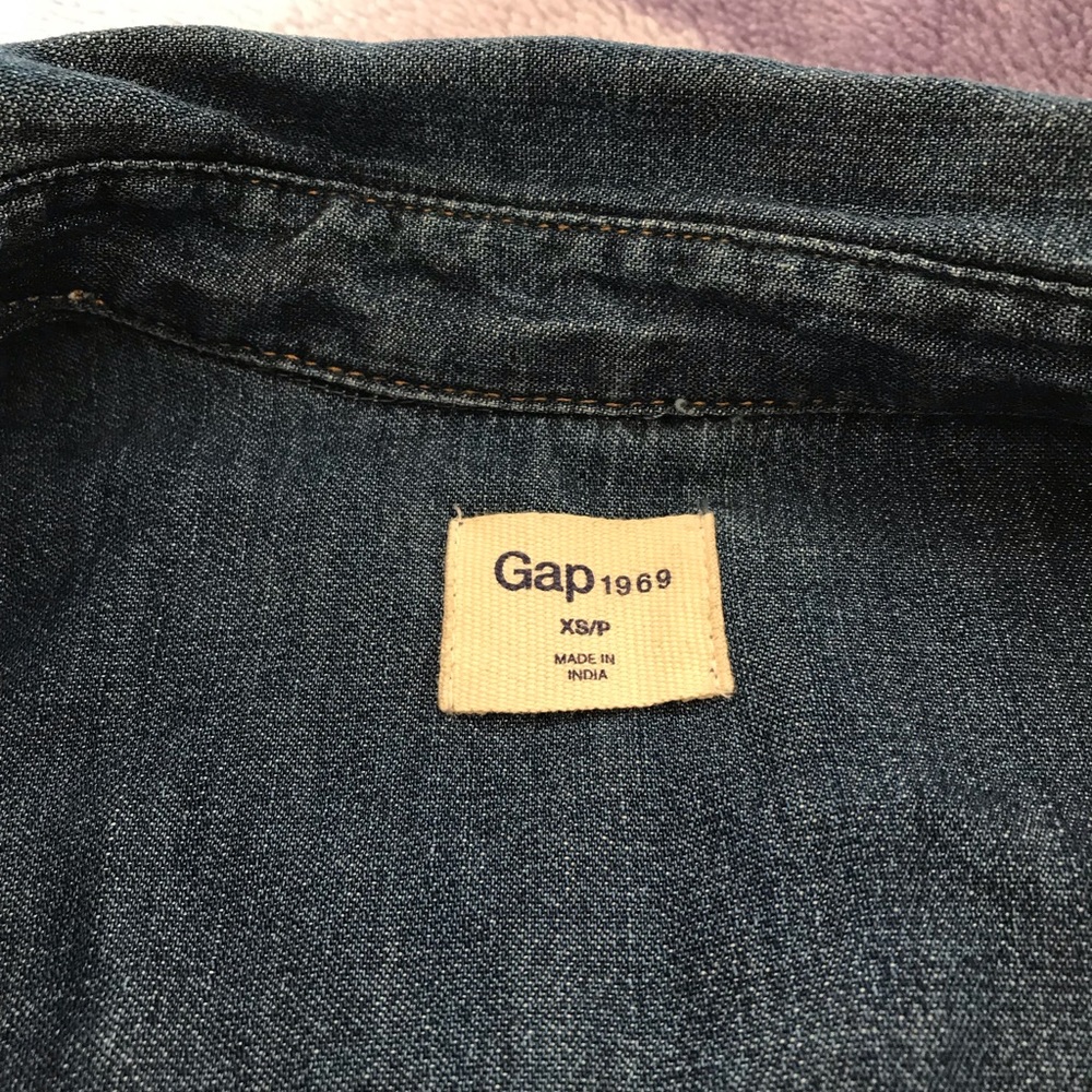 Gap Denim Utility Shirtdress Style:838544-00 - Picture 8 of 13